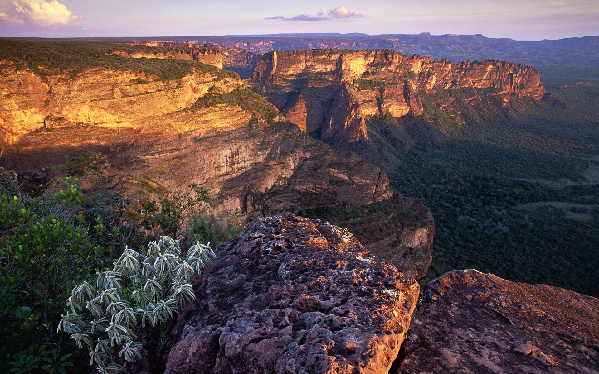 Sandstone Cliffs at Sunset