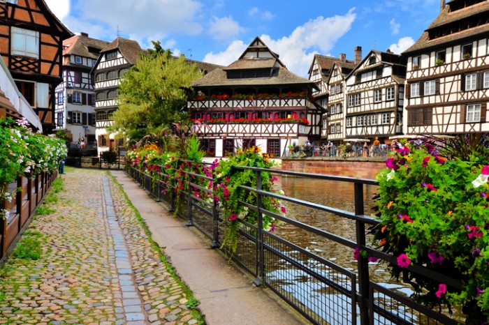 Quaint timbered houses of Petite France, Strasbourg, France