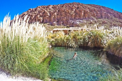 Uma das piscinas das Termas de Puritama - Atacama | foto: Lala Rebelo