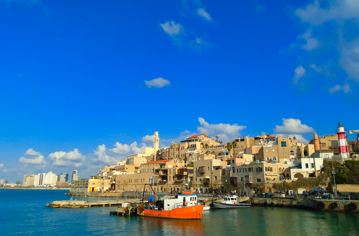 View at Old port in Jaffa, Israel