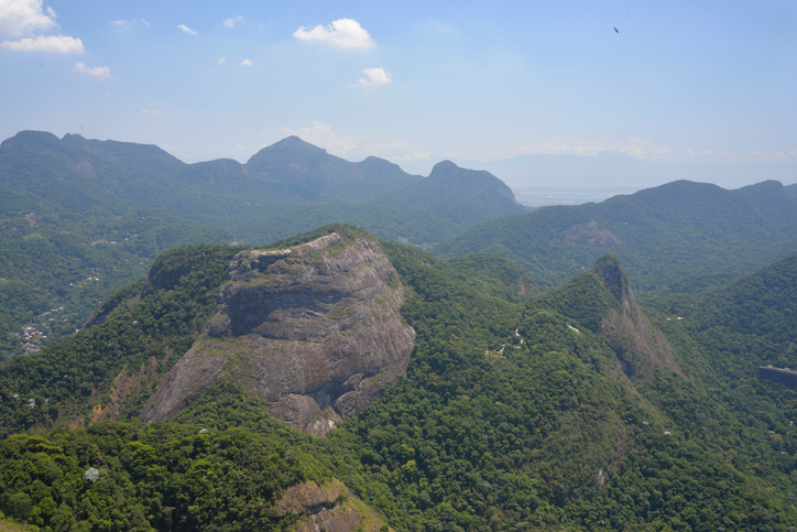 Tijuca National Park (in Portuguese: Parque Nacional da Tijuca)Mountains in Rio de Janeiro. With  Pedra Bonita and Tijuca Forest (Floresta da Tijuca).