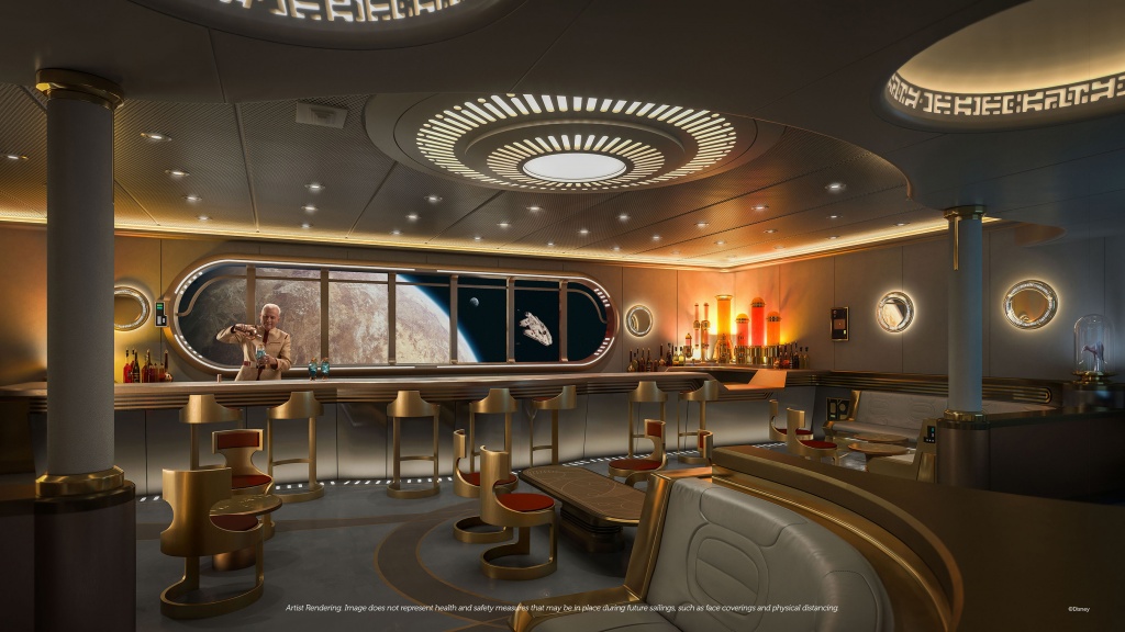 Star Wars Hyperspace Lounge. Foto por Disney / Divulgação