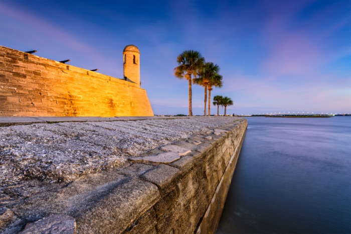 St. Augustine, Florida at the Castillo de San Marcos National Monument.