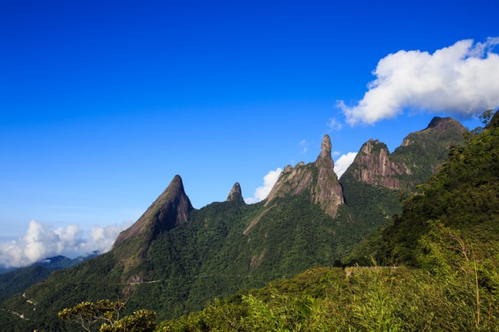 famous peaks of national park Serra dos Orgaos, Brazil