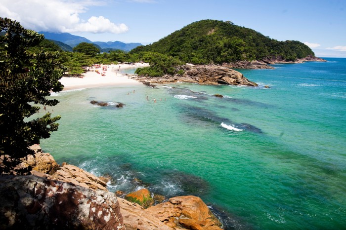 Trindade, Paraty; Rio de Janeiro; ; Brazil; beach, ocean,twin beach, green water, water, salt water,