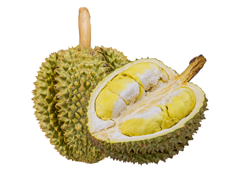 Durian smelly and tasty fruit from Thailand Asia