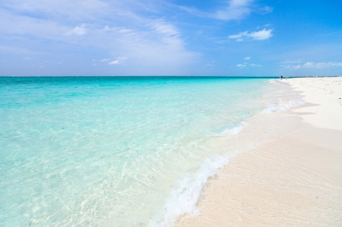 Grace bay beach at Providenciales on Turks and Caicos islands