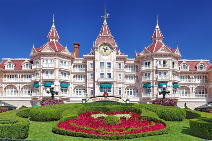 "Paris,France,July 11th, 2010:Image of the entrance in Disneyland Park from Paris."