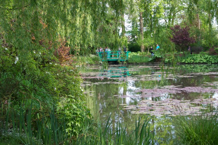 Water lilies on the pond outside Claude Monet's home in Giverny, France.