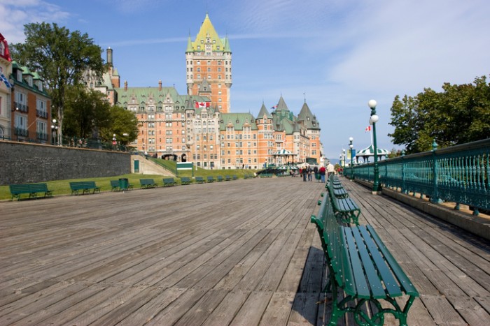 Chateau Frontenac and Dufferin Terrace in Quebec City