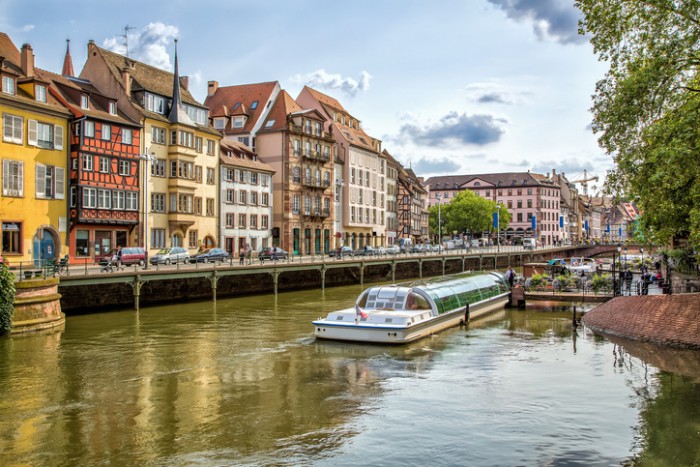 One of the streets of Strasbourg. France