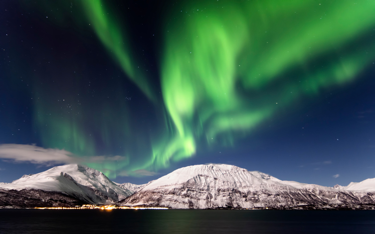Northern Lights in Lyngen, Northern Norway