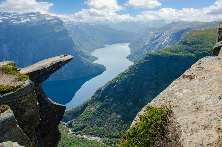 High peak with view to fjord