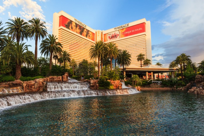 The Mirage Casino Hotel in Las Vegas,  Nevada,  June 30 2015