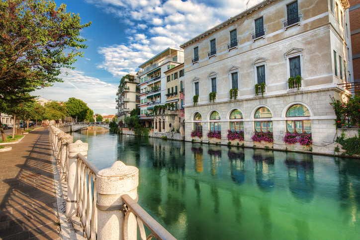 View of the city of Treviso, Italy.