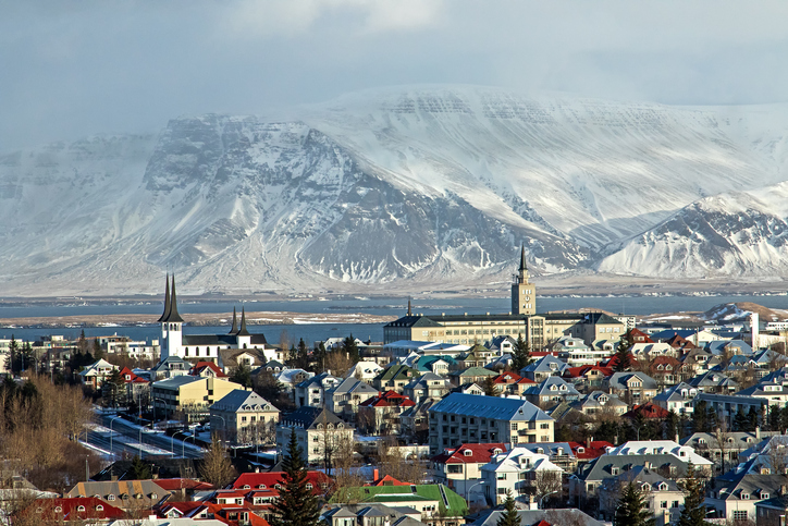 Reykjavik as viewed from the Perlan Building
