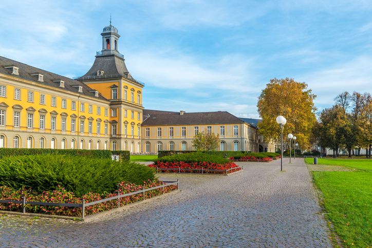 A bright colourful image of the main building of Bonn University