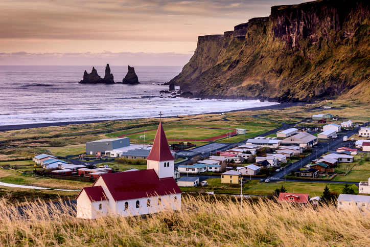 Church in Vik - Little Town in Southern Iceland