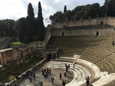 Interior do anfiteatro de Pompeia