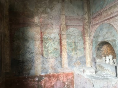 Pinturas em paredes de casas de Pompeia