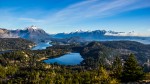 Bariloche se prepara para a temporada de inverno View on the lake Nahuel Huapi near Bariloche, Argentina, from Cerro Campanario
