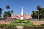 View of Buenos Aires Pink House, Argentina's president office