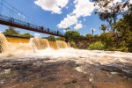 People at Waterfall at Brotas City