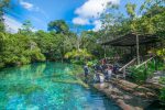 Nascente Azul é opção de ecoturismo para toda a família Nascente-Azul-flutuação-1-1024x682