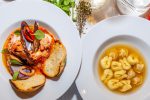 Conheça 5 restaurantes com pratos especiais para o inverno Santo Colomba - Zuppa di Pesce e Capeletti in Brodo - Monica Quinta
