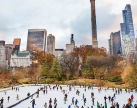 patinar no gelo em Nova York