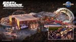 Montanha-russa de Velozes e Furiosos será a mais rápida dos parques Universal Fast Furious Hollywood Drift at USH - rendering of new roller coaster 2026