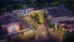 Walt Disney World revela novas experiências no Disney’s Hollywood Studios Disney Studio Lot Birds eye night